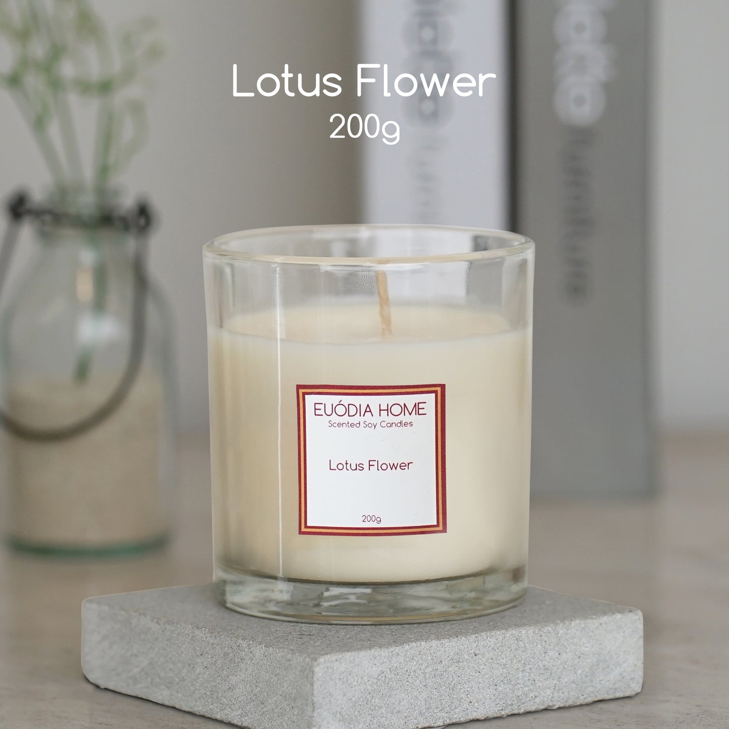 Lotus Flower Soy Scented Candle