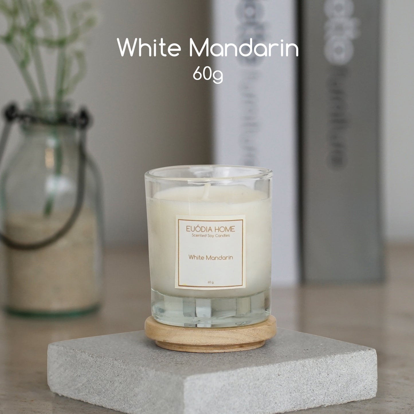 White Mandarin Soy Scented Candle