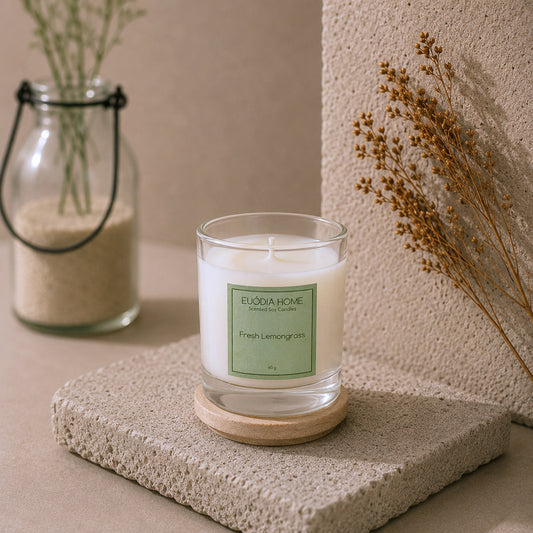 Fresh Lemongrass Soy Scented Candle